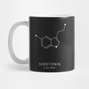 Serotonin Molecular Structure - Black Mug